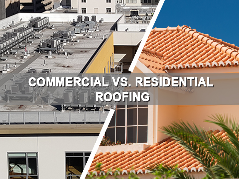 Commercial roof and residential roof